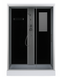 Гідробокс 120х80 см квадратний BathMix BMS BG-128/13 SQ L/R скло сіре 4 мм з мілким піддоном профіль сатин 16784 фото 1