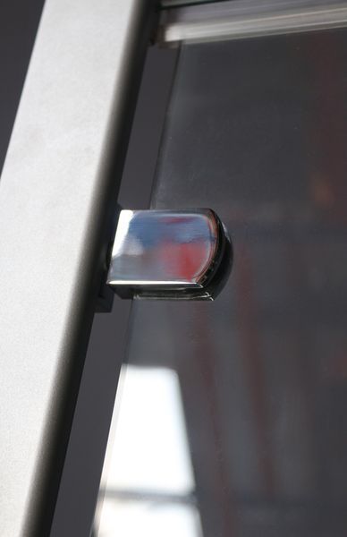 Душова кабіна 90х90 см квадратна BathMix BMEco S-CL-90/0 скло прозоре 4 мм без піддону профіль сатин 15486 фото