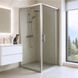 Душова кабіна 90х90 см квадратна BathMix BMEco S-CL-90/0 скло прозоре 4 мм без піддону профіль сатин 15486 фото 2