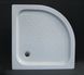 Душова кабіна 90х90 півкругла BathMix BMLine BL-90/13 скло вузька чорна смужка 4мм з піддоном 13см профіль чорний 16779 фото 5