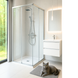 Душова кабіна 80х80 квадратна BathMix BM AQUA 212 скло прозоре 6мм без піддону профіль хром 24501 фото 6