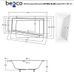 Ванна акрилова INTIMA SLIM 150х85 Права (соло) без ніг NAVARA37728 фото 4
