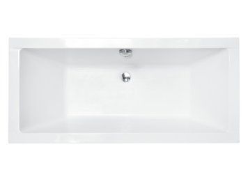 Ванна акрилова QUADRO SLIM 190х90 без ніг, БЕЗ отворів під ручки, без ручок NAVARA44437 фото