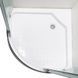 Душова кабіна 90х90 см півкругла BathMix BMLine F-90/13 скло fabric 4 мм з піддоном 13 см профіль сатин 10821 фото 2